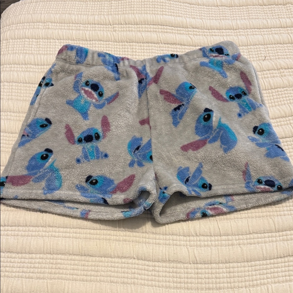 Disney Gray Fleece with Blue and Pink Accents